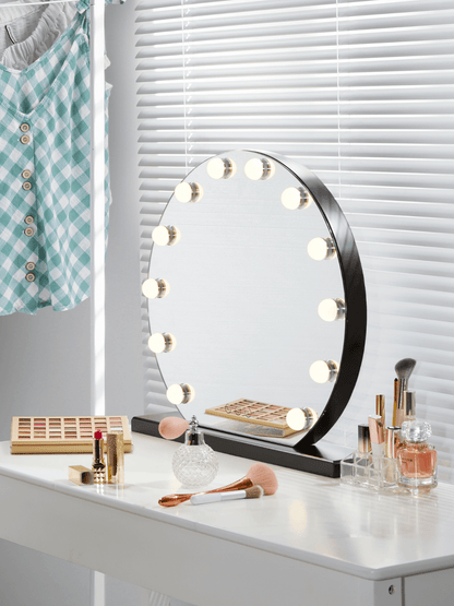 MR2 12 LED lights Round Frameless Makeup Mirror