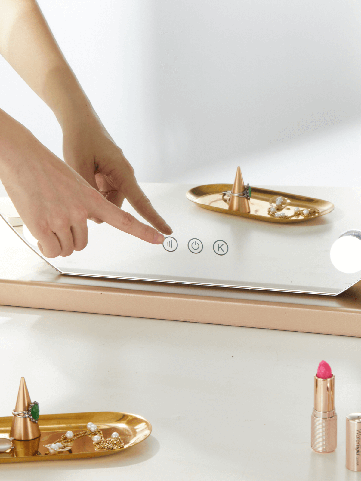 MR2 12 LED lights Round Frameless Makeup Mirror