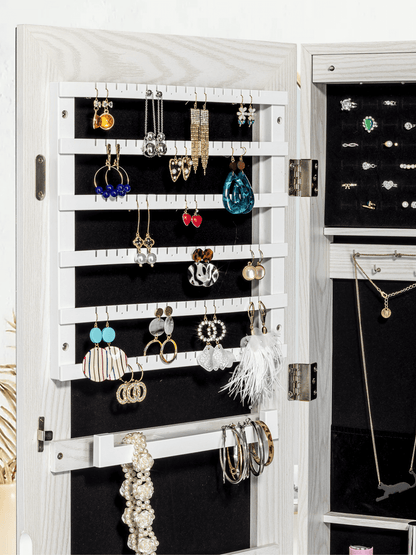 Nina LED Wall Mounted Jewelry Cabinet Classic Design