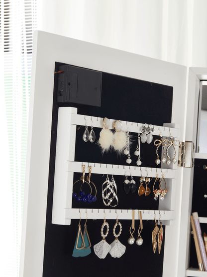 Claire Standing Jewelry Cabinet With Light Blub